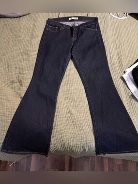 J Brand Dark Indigo Flare Jeans